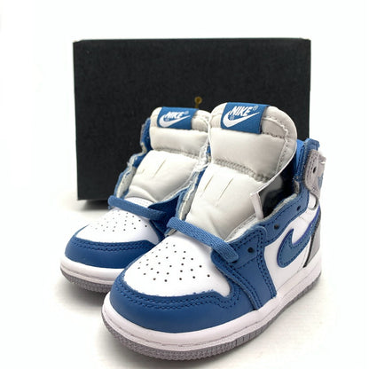 【中古美品】【キッズ】 NIKE ナイキ FD1413-410 AIR JORDAN 1 RETRO HIGH OG エアジョーダン 1 スニーカー 173-260923-gm-42-fuzh サイズ：11cm カラー：グレー ブルー 万代Net店