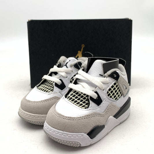 【中古美品】【キッズ】 NIKE ナイキ BQ7670-111 AIR JORDAN 4 RETRO エアジョーダン 4 スニーカー 173-260923-gm-38-fuzh サイズ：10cm カラー：ホワイト グレー 万代Net店