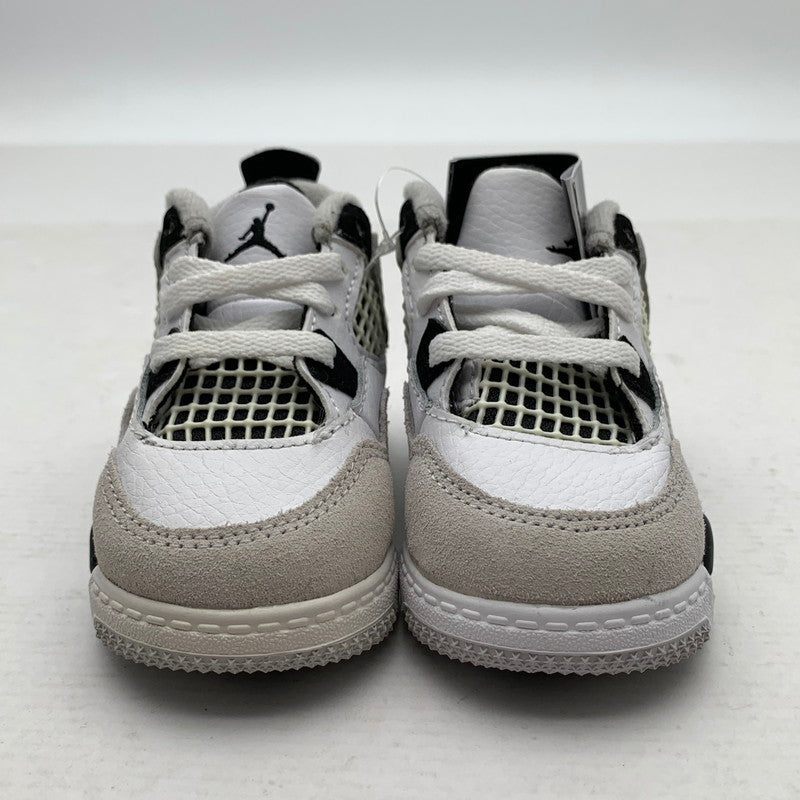 【中古美品】【キッズ】 NIKE ナイキ BQ7670-111 AIR JORDAN 4 RETRO エアジョーダン 4 スニーカー 173-260923-gm-38-fuzh サイズ：10cm カラー：ホワイト グレー 万代Net店