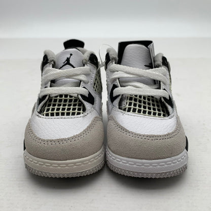 【中古美品】【キッズ】 NIKE ナイキ BQ7670-111 AIR JORDAN 4 RETRO エアジョーダン 4 スニーカー 173-260923-gm-38-fuzh サイズ：10cm カラー：ホワイト グレー 万代Net店