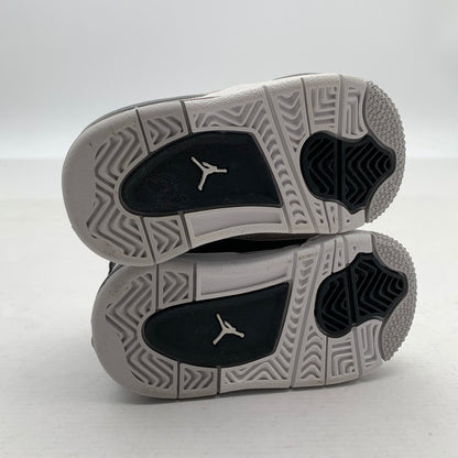 【中古美品】【キッズ】 NIKE ナイキ BQ7670-111 AIR JORDAN 4 RETRO エアジョーダン 4 スニーカー 173-260923-gm-38-fuzh サイズ：10cm カラー：ホワイト グレー 万代Net店