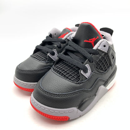 【中古美品】【キッズ】 NIKE ナイキ BQ7670-006 AIR JORDAN 4 RETRO エアジョーダン4 スニーカー 173-260923-gm-41-fuzh サイズ：12cm カラー：ブラック 万代Net店