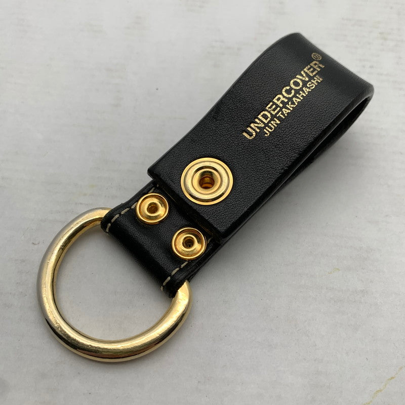 【中古品】【メンズ】 UNDERCOVER アンダーカバー キーリング BLACK LEATHER ゴールド キーホルダー 208-260912-io-13-fuzh カラー：ブラック 万代Net店