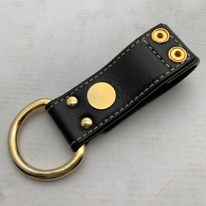 【中古品】【メンズ】 UNDERCOVER アンダーカバー キーリング BLACK LEATHER ゴールド キーホルダー 208-260912-io-13-fuzh カラー：ブラック 万代Net店