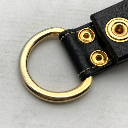 【中古品】【メンズ】 UNDERCOVER アンダーカバー キーリング BLACK LEATHER ゴールド キーホルダー 208-260912-io-13-fuzh カラー：ブラック 万代Net店