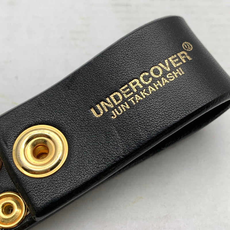 【中古品】【メンズ】 UNDERCOVER アンダーカバー キーリング BLACK LEATHER ゴールド キーホルダー 208-260912-io-13-fuzh カラー：ブラック 万代Net店