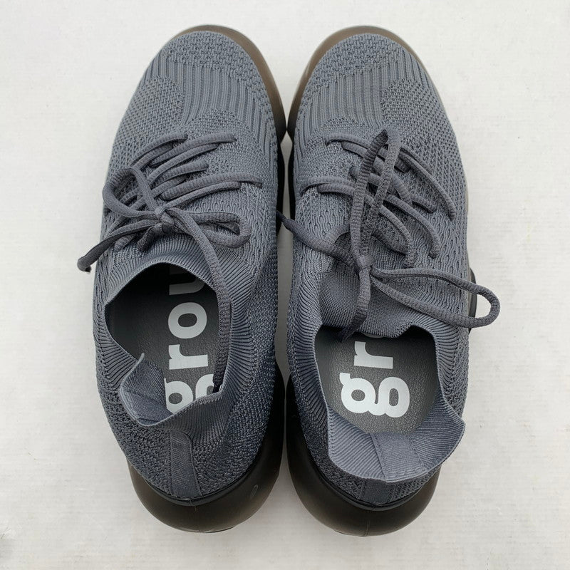 【中古品】【メンズ】 GROUNDS グラウンズ MOOPIE VOLUME SNEAKERS CHARCOAL SIZE:27.0㎝ 保存袋付属 ※スレ有 スニーカー シューズ 靴 162-260912-io-06-fuzh カラー：チャコール 万代Net店