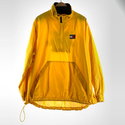 【中古品】【メンズ】 TOMMY HILFIGER トミーヒルフィガー ハーフジッププルオーバー 上着 ジャンパー アウター イエロー SIZE:XL ナイロン 90S ※汚れ・使用感有 147-260912-io-22-fuzh 万代Net店