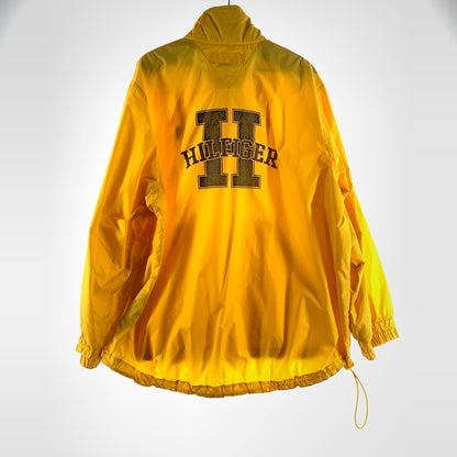 【中古品】【メンズ】 TOMMY HILFIGER トミーヒルフィガー ハーフジッププルオーバー 上着 ジャンパー アウター イエロー SIZE:XL ナイロン 90S ※汚れ・使用感有 147-260912-io-22-fuzh 万代Net店