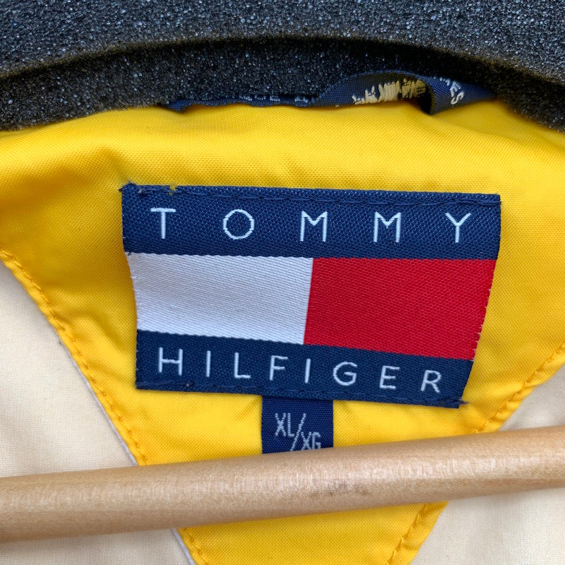【中古品】【メンズ】 TOMMY HILFIGER トミーヒルフィガー ハーフジッププルオーバー 上着 ジャンパー アウター イエロー SIZE:XL ナイロン 90S ※汚れ・使用感有 147-260912-io-22-fuzh 万代Net店