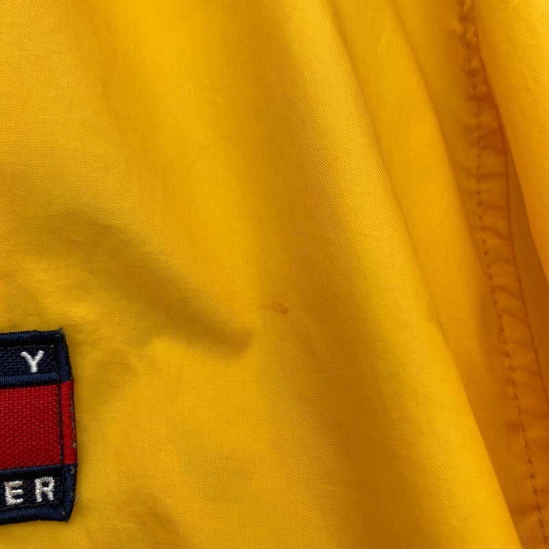 【中古品】【メンズ】 TOMMY HILFIGER トミーヒルフィガー ハーフジッププルオーバー 上着 ジャンパー アウター イエロー SIZE:XL ナイロン 90S ※汚れ・使用感有 147-260912-io-22-fuzh 万代Net店