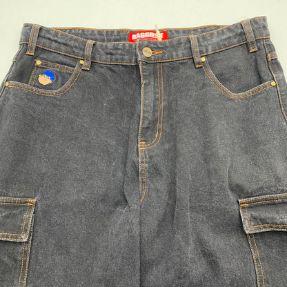【中古品】【メンズ】 BUTTER GOODS BAGGIEST DENIM CARGO バターグッズ デニムバギー パンツ 153-260913-nm-09-fuzh サイズ：32 カラー：グレー 万代Net店
