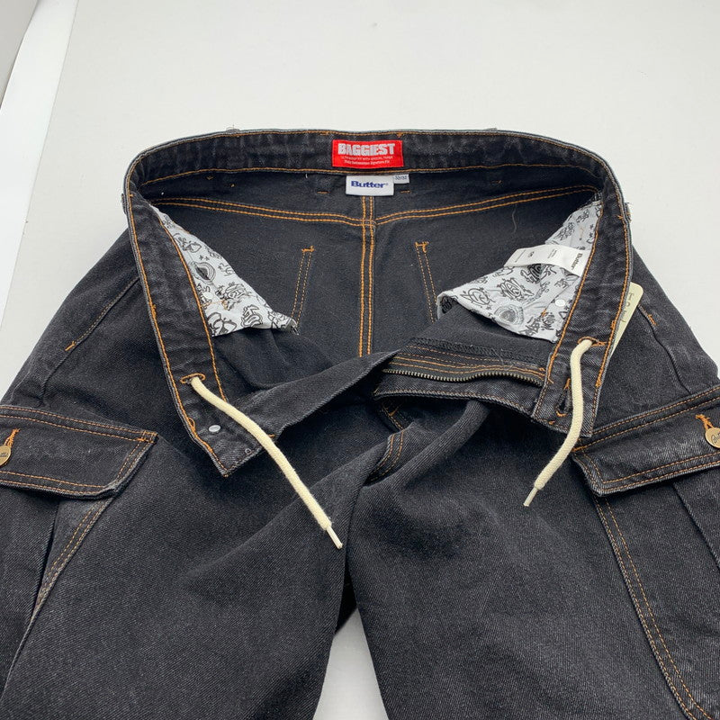 【中古品】【メンズ】 BUTTER GOODS BAGGIEST DENIM CARGO バターグッズ デニムバギー パンツ 153-260913-nm-09-fuzh サイズ：32 カラー：グレー 万代Net店