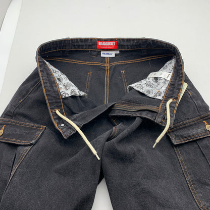 【中古品】【メンズ】 BUTTER GOODS BAGGIEST DENIM CARGO バターグッズ デニムバギー パンツ 153-260913-nm-09-fuzh サイズ：32 カラー：グレー 万代Net店
