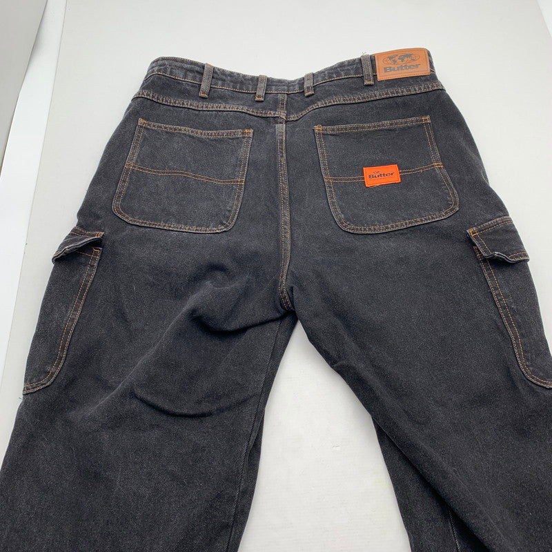 【中古品】【メンズ】 BUTTER GOODS BAGGIEST DENIM CARGO バターグッズ デニムバギー パンツ 153-260913-nm-09-fuzh サイズ：32 カラー：グレー 万代Net店