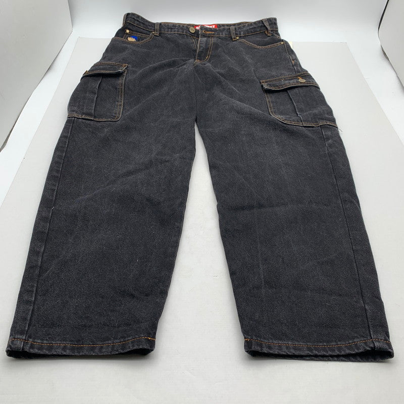 【中古品】【メンズ】 BUTTER GOODS BAGGIEST DENIM CARGO バターグッズ デニムバギー パンツ 153-260913-nm-09-fuzh サイズ：32 カラー：グレー 万代Net店