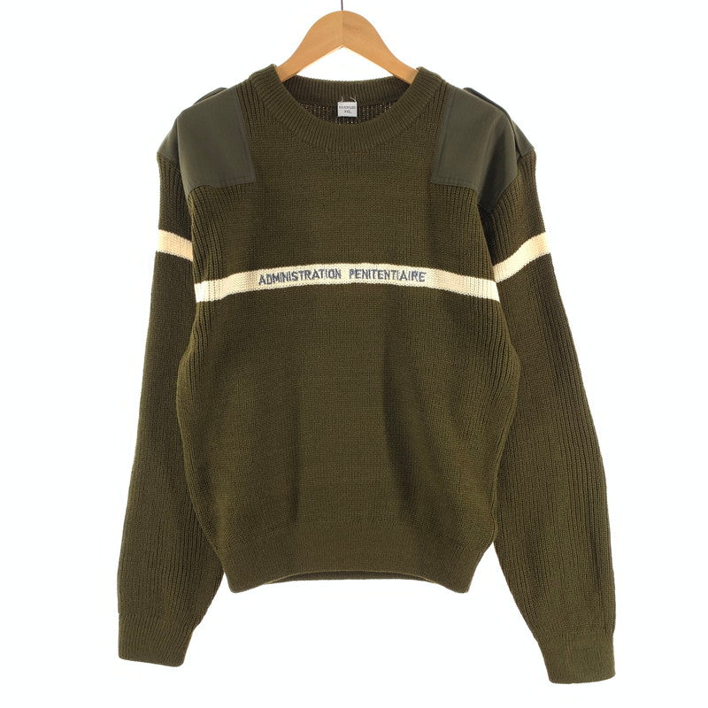 【中古品】【メンズ】 MILITARY DEADSTOCK FRENCH MILITARY PRISON WHITE LINE COMMAND SWEATER フレンチミリタリー セーター 古着 145-260923-gm-12-fuzh サイズ：XXL カラー：カーキ 万代Net店