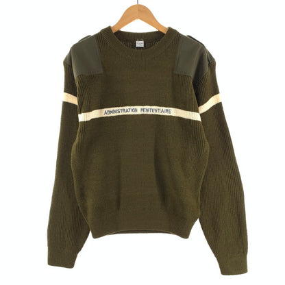 【中古品】【メンズ】 MILITARY DEADSTOCK FRENCH MILITARY PRISON WHITE LINE COMMAND SWEATER フレンチミリタリー セーター 古着 145-260923-gm-12-fuzh サイズ：XXL カラー：カーキ 万代Net店