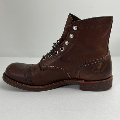 【中古品】【メンズ】 RED WING レッドウィング 8111 IRON RANGER BROWN ブーツ シューズ SIZE:27.0cm/本体のみ ※キズ・ソール減り・使用感有 靴 164-260912-io-40-fuzh カラー：ブラウン 万代Net店