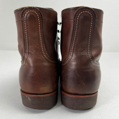 【中古品】【メンズ】 RED WING レッドウィング 8111 IRON RANGER BROWN ブーツ シューズ SIZE:27.0cm/本体のみ ※キズ・ソール減り・使用感有 靴 164-260912-io-40-fuzh カラー：ブラウン 万代Net店