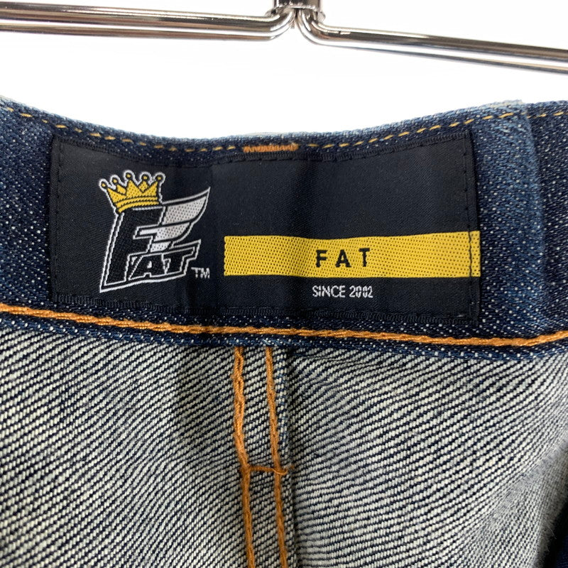 【中古品】【メンズ】 FAT エフエーティー ストレートデニムパンツ 153-260928-ny-13-fuzh サイズ：FAT(XL) カラー：インディゴ 万代Net店