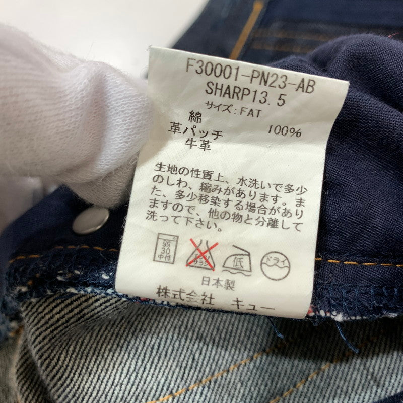 【中古品】【メンズ】 FAT エフエーティー ストレートデニムパンツ 153-260928-ny-13-fuzh サイズ：FAT(XL) カラー：インディゴ 万代Net店