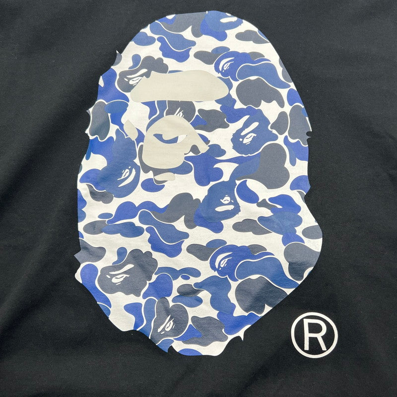 【中古美品】【メンズ】 A BATHING APE アベイシングエイプ BAPE COM BIG APE HEAD TEE Tシャツ BLACK SIZE:L 保存袋付属 142-260912-io-35-fuzh カラー：ブラック 万代Net店