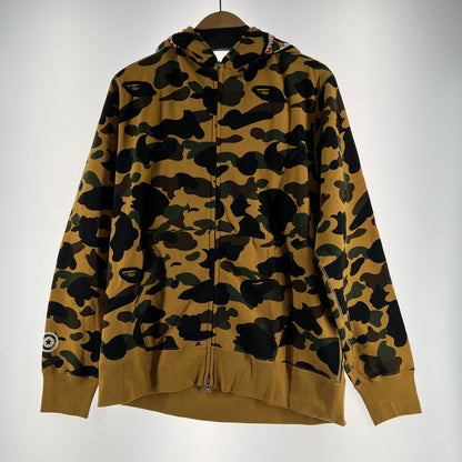 【中古美品】【メンズ】 A BATHNIG APE アベイシングエイプ 1ST CAMO SHARK FULL ZIP HOODIE ジップ フーディー パーカー BEIGE SIZE:L 保存袋付属 142-260912-io-36-fuzh カラー：ベージュ 万代Net店