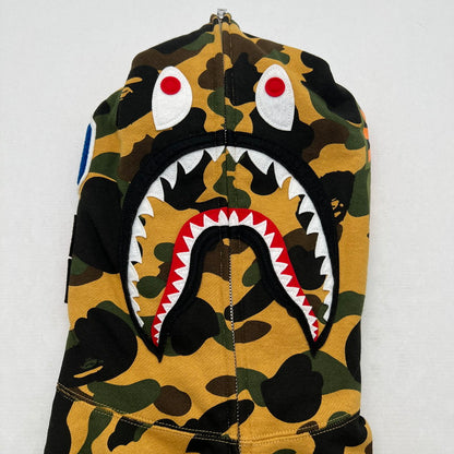 【中古美品】【メンズ】 A BATHNIG APE アベイシングエイプ 1ST CAMO SHARK FULL ZIP HOODIE ジップ フーディー パーカー BEIGE SIZE:L 保存袋付属 142-260912-io-36-fuzh カラー：ベージュ 万代Net店