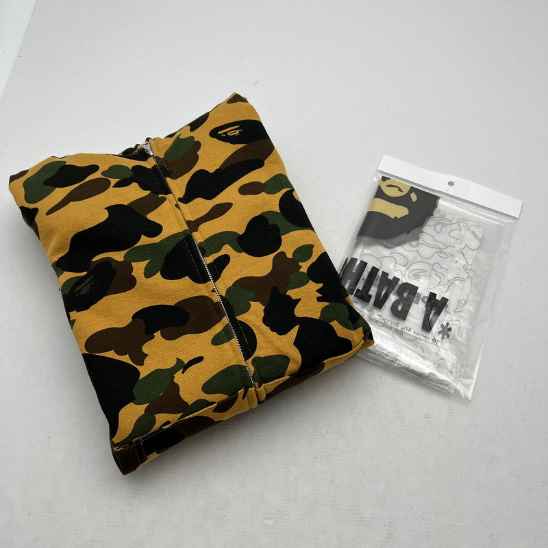 【中古美品】【メンズ】 A BATHNIG APE アベイシングエイプ 1ST CAMO SHARK FULL ZIP HOODIE ジップ フーディー パーカー BEIGE SIZE:L 保存袋付属 142-260912-io-36-fuzh カラー：ベージュ 万代Net店