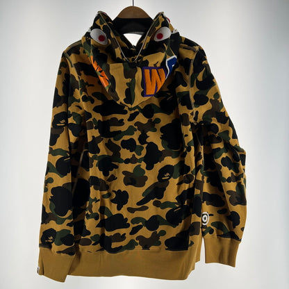 【中古美品】【メンズ】 A BATHNIG APE アベイシングエイプ 1ST CAMO SHARK FULL ZIP HOODIE ジップ フーディー パーカー BEIGE SIZE:L 保存袋付属 142-260912-io-36-fuzh カラー：ベージュ 万代Net店