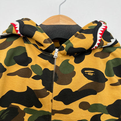 【中古美品】【メンズ】 A BATHNIG APE アベイシングエイプ 1ST CAMO SHARK FULL ZIP HOODIE ジップ フーディー パーカー BEIGE SIZE:L 保存袋付属 142-260912-io-36-fuzh カラー：ベージュ 万代Net店