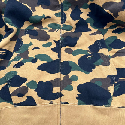 【中古美品】【メンズ】 A BATHNIG APE アベイシングエイプ 1ST CAMO SHARK FULL ZIP HOODIE ジップ フーディー パーカー BEIGE SIZE:L 保存袋付属 142-260912-io-36-fuzh カラー：ベージュ 万代Net店