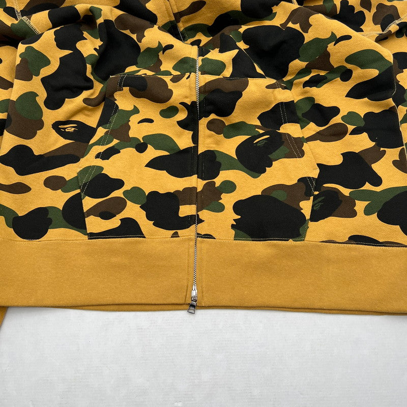 【中古美品】【メンズ】 A BATHNIG APE アベイシングエイプ 1ST CAMO SHARK FULL ZIP HOODIE ジップ フーディー パーカー BEIGE SIZE:L 保存袋付属 142-260912-io-36-fuzh カラー：ベージュ 万代Net店