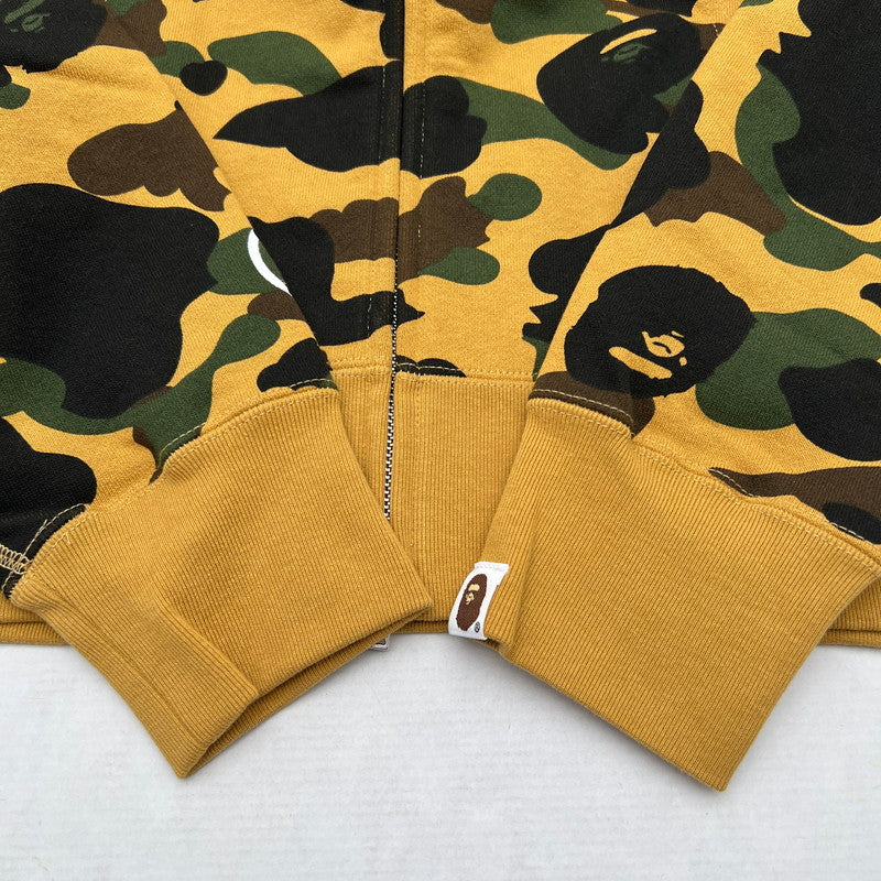【中古美品】【メンズ】 A BATHNIG APE アベイシングエイプ 1ST CAMO SHARK FULL ZIP HOODIE ジップ フーディー パーカー BEIGE SIZE:L 保存袋付属 142-260912-io-36-fuzh カラー：ベージュ 万代Net店
