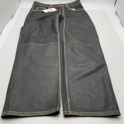 【中古美品】【メンズ】 SUPREME シュプリーム×TRUE RELIGION トゥルーレリジョン LOOSE FIT LEATHER PANT ルーズ フィット レザー パンツ 149-260913-nm-08-fuzh サイズ：34 カラー：ブラック（グレー系） 万代Net店