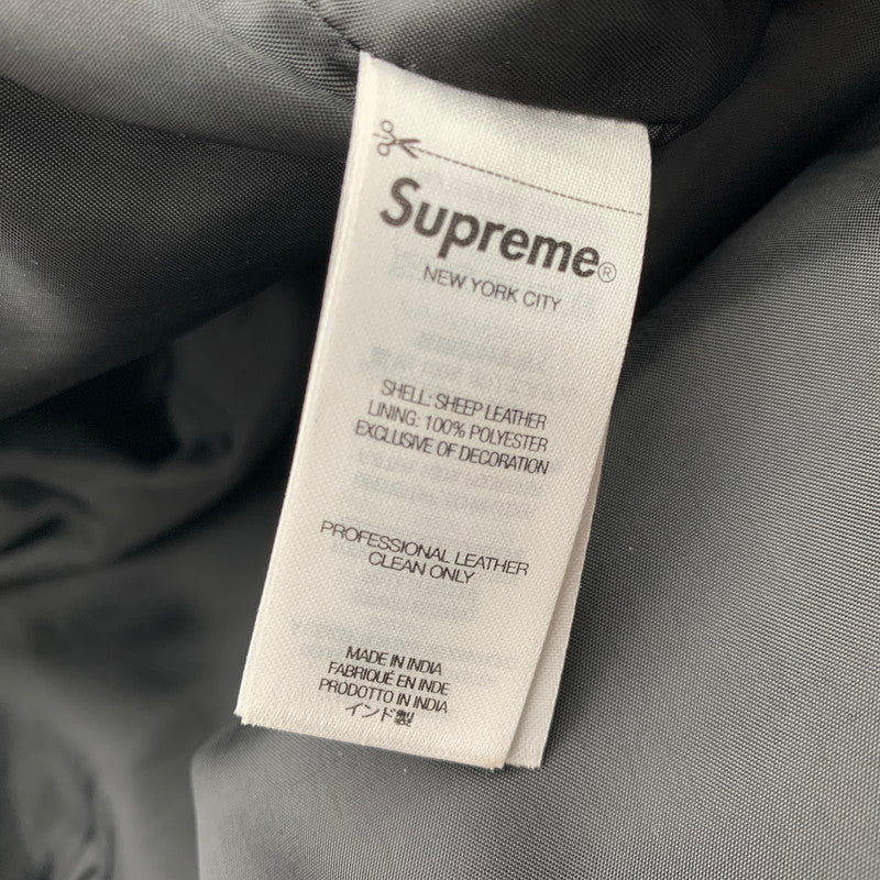 【中古美品】【メンズ】 SUPREME シュプリーム×TRUE RELIGION トゥルーレリジョン LOOSE FIT LEATHER PANT ルーズ フィット レザー パンツ 149-260913-nm-08-fuzh サイズ：34 カラー：ブラック（グレー系） 万代Net店