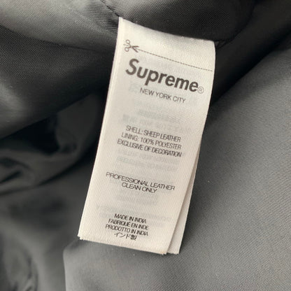 【中古美品】【メンズ】 SUPREME シュプリーム×TRUE RELIGION トゥルーレリジョン LOOSE FIT LEATHER PANT ルーズ フィット レザー パンツ 149-260913-nm-08-fuzh サイズ：34 カラー：ブラック（グレー系） 万代Net店