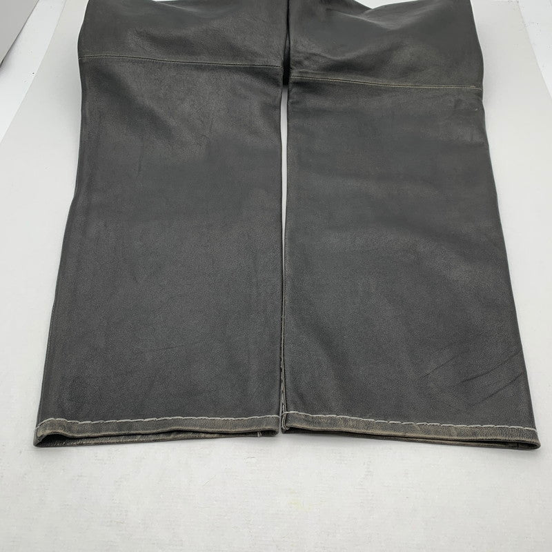 【中古美品】【メンズ】 SUPREME シュプリーム×TRUE RELIGION トゥルーレリジョン LOOSE FIT LEATHER PANT ルーズ フィット レザー パンツ 149-260913-nm-08-fuzh サイズ：34 カラー：ブラック（グレー系） 万代Net店