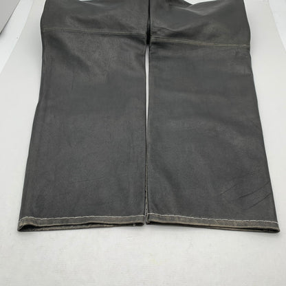 【中古美品】【メンズ】 SUPREME シュプリーム×TRUE RELIGION トゥルーレリジョン LOOSE FIT LEATHER PANT ルーズ フィット レザー パンツ 149-260913-nm-08-fuzh サイズ：34 カラー：ブラック（グレー系） 万代Net店