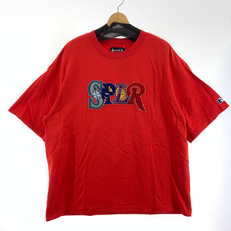 【中古品】【メンズ】 SUPPLIER サプライヤー 半袖Tシャツ Tシャツ RED SIZE:XXL SPLR ※汚れあり 142-260917-io-27-fuzh カラー：レッド 万代Net店