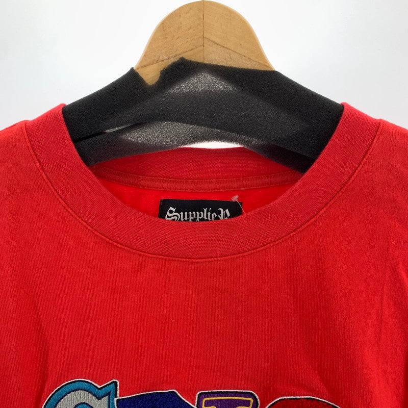 【中古品】【メンズ】 SUPPLIER サプライヤー 半袖Tシャツ Tシャツ RED SIZE:XXL SPLR ※汚れあり 142-260917-io-27-fuzh カラー：レッド 万代Net店
