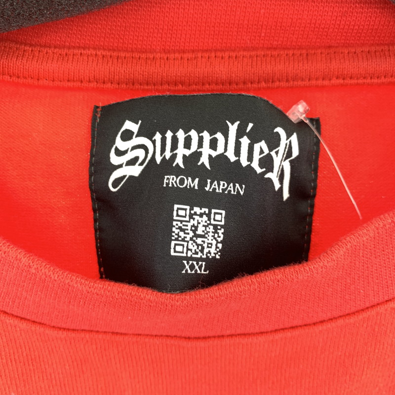 【中古品】【メンズ】 SUPPLIER サプライヤー 半袖Tシャツ Tシャツ RED SIZE:XXL SPLR ※汚れあり 142-260917-io-27-fuzh カラー：レッド 万代Net店