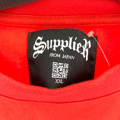 【中古品】【メンズ】 SUPPLIER サプライヤー 半袖Tシャツ Tシャツ RED SIZE:XXL SPLR ※汚れあり 142-260917-io-27-fuzh カラー：レッド 万代Net店