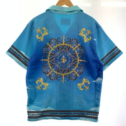 【中古品】【メンズ】 SUPPLIER サプライヤー BAROQUE CROSS SHIRT バロッククロスシャツ 半袖シャツ BLUE/SIZE:L ※汚れ・ひっかけ有 142-260917-io-28-fuzh カラー：ブルー 万代Net店