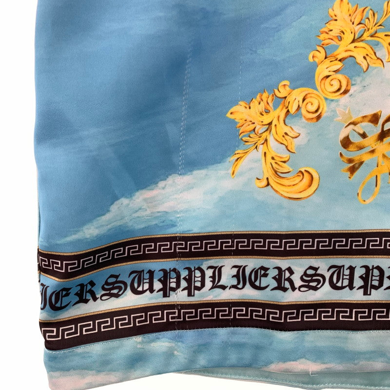 【中古品】【メンズ】 SUPPLIER サプライヤー BAROQUE CROSS SHIRT バロッククロスシャツ 半袖シャツ BLUE/SIZE:L ※汚れ・ひっかけ有 142-260917-io-28-fuzh カラー：ブルー 万代Net店