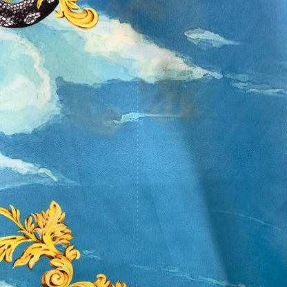 【中古品】【メンズ】 SUPPLIER サプライヤー BAROQUE CROSS SHIRT バロッククロスシャツ 半袖シャツ BLUE/SIZE:L ※汚れ・ひっかけ有 142-260917-io-28-fuzh カラー：ブルー 万代Net店