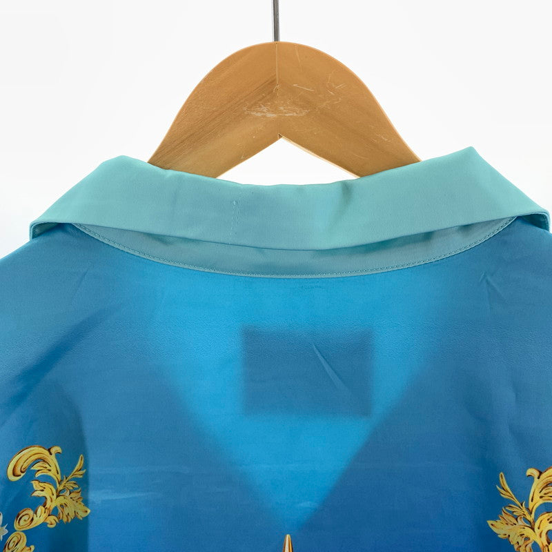 【中古品】【メンズ】 SUPPLIER サプライヤー BAROQUE CROSS SHIRT バロッククロスシャツ 半袖シャツ BLUE/SIZE:L ※汚れ・ひっかけ有 142-260917-io-28-fuzh カラー：ブルー 万代Net店