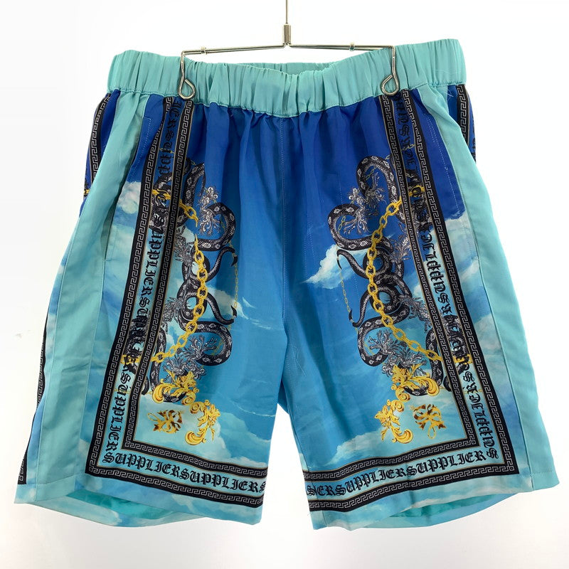 【中古品】【メンズ】 SUPPLIER サプライヤー BAROQUE CROSS SHORTS バロッククロス ショーツ 短パン ショートパンツ BLUE/SIZE:XL ※汚れ・ひっかけ有 153-260917-io-29-fuzh カラー：ブルー 万代Net店
