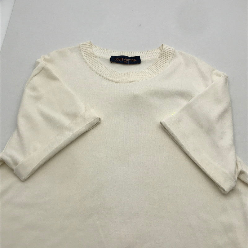 【中古品】【メンズ】 LOUIS VUITTON ルイ・ヴィトン RM222E OY8 HNN42X シグネチャーショートスリーブクルーネック 141-260913-nm-03-fuzh サイズ：L カラー：ホワイト系/オフホワイト 万代Net店